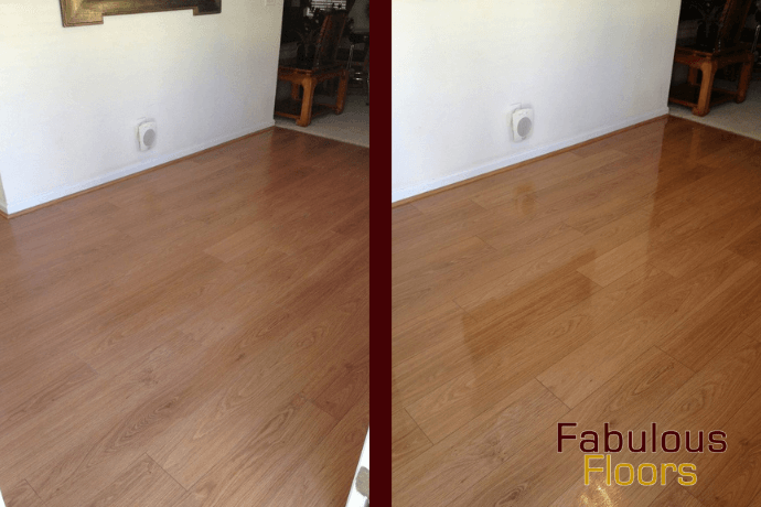 before and after hardwood floor resurfacing in springdale, sc
