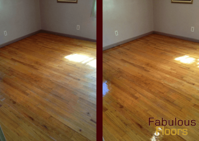 before and after wood floor refurbishing columbia
